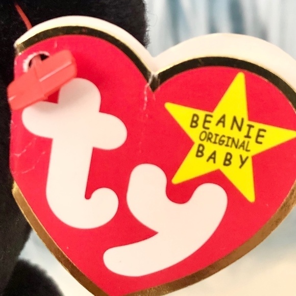 TY Beanie Baby, The End, Black, Bear, Vintage, 1999, Very Nice‎ Condition - Picture 8 of 11
